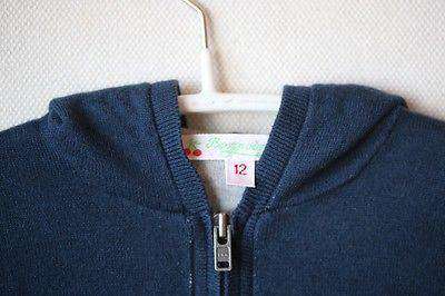 BONPOINT BABY COTTON NAVY CARDIGAN 12 MONTHS - Image 2