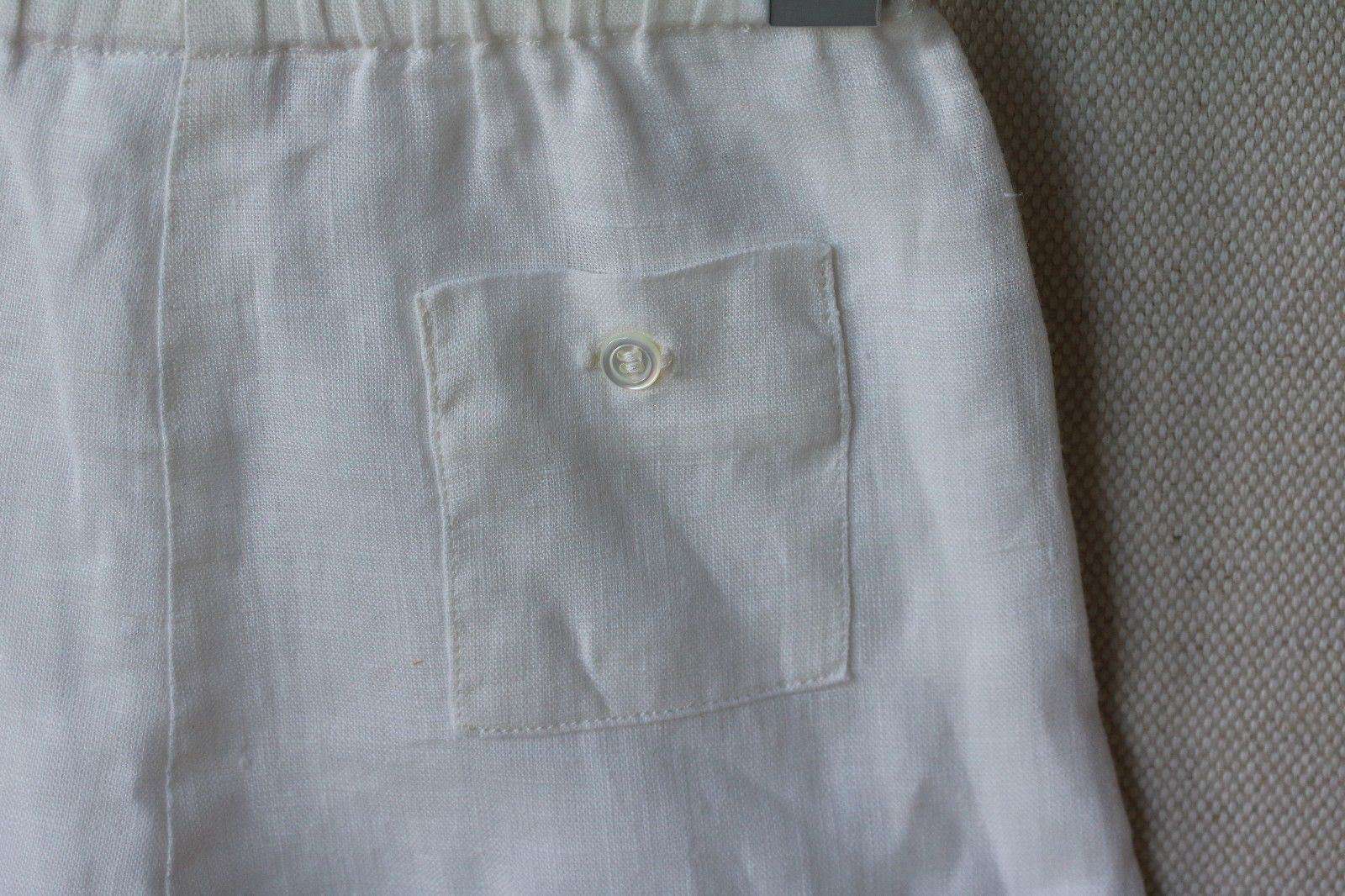 BONPOINT BABY CREAM LINEN DANDY TROUSERS 3 MONTHS - Image 2