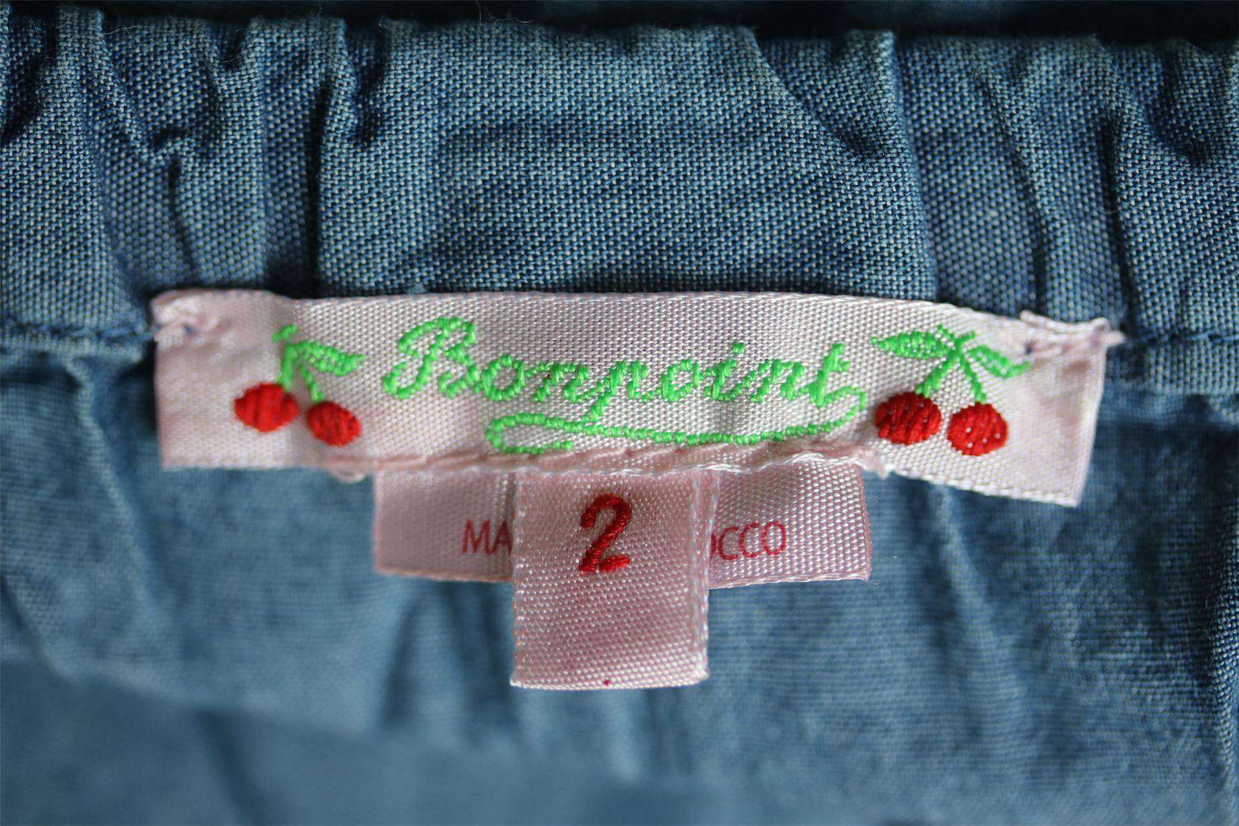 BONPOINT BABY DARK BLUE DENIM GARDEN TROUSERS 2 YEARS - Image 3
