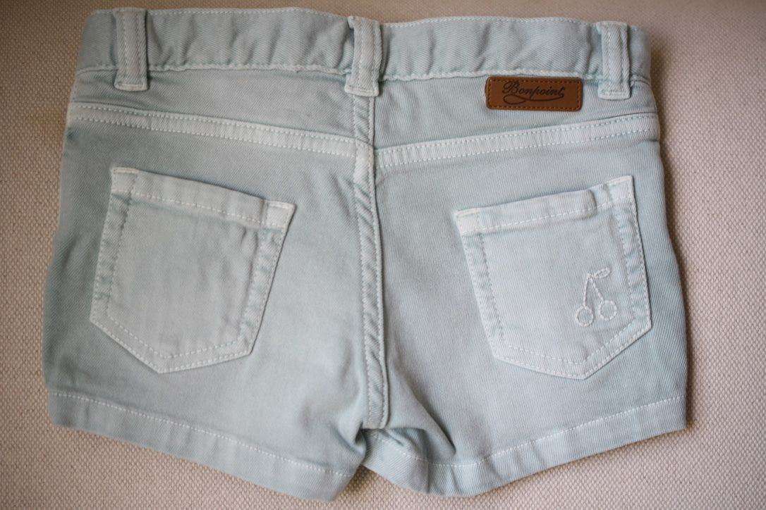 BONPOINT BABY GIRLS CENDY BLUE DENIM SHORTS 3 YEARS - Image 4