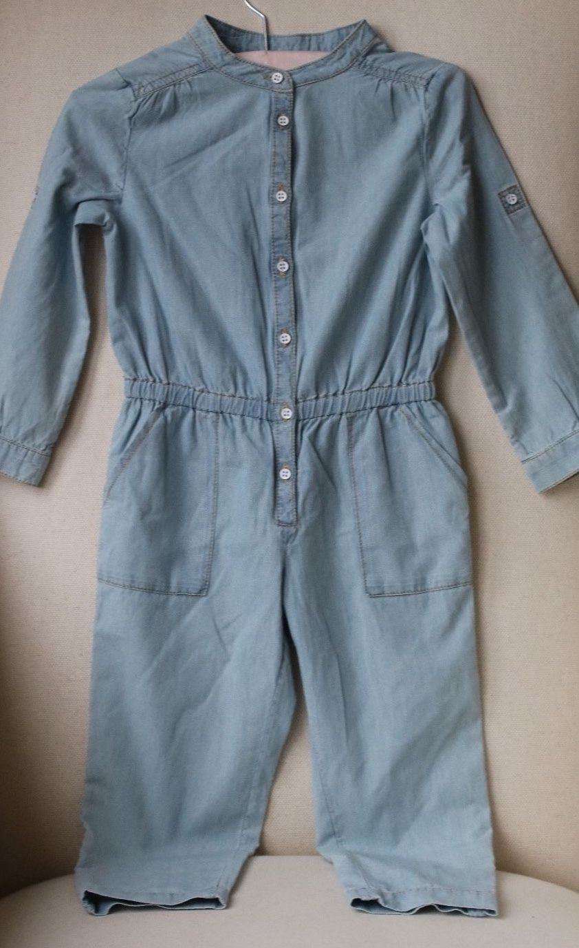 BONPOINT BABY GIRLS CHAMBRAY JUMPSUIT 3 YEARS - Image 7