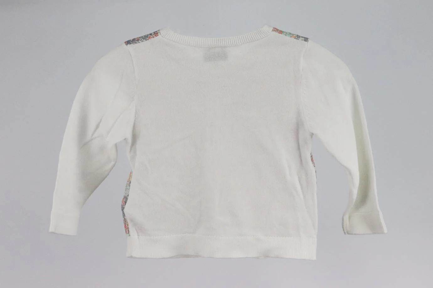 BONPOINT BABY GIRLS FLORAL COTTON CARDIGAN 12 MONTHS - Image 3