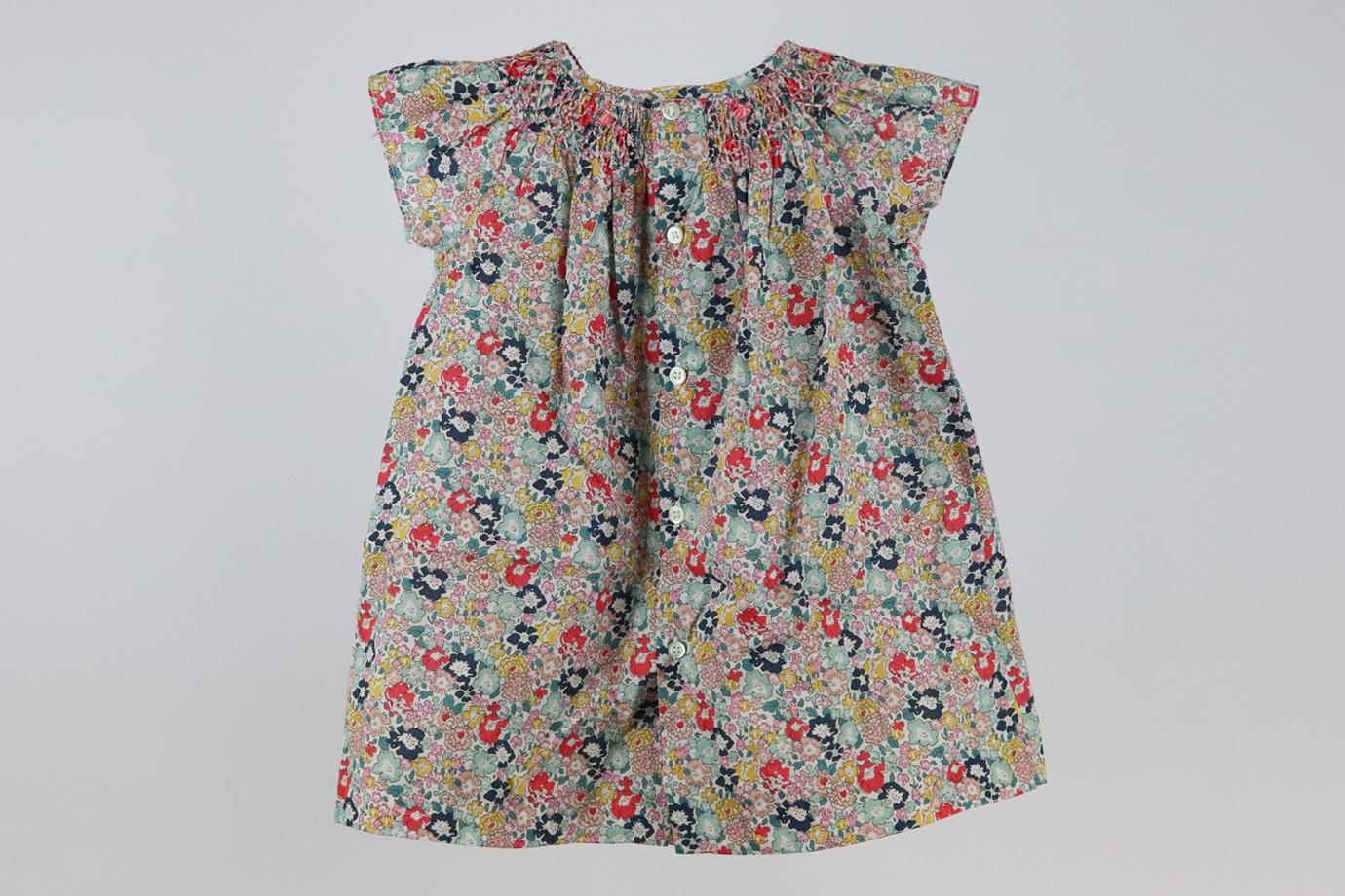 BONPOINT BABY GIRLS FLORAL COTTON DRESS 12 MONTHS - Image 3