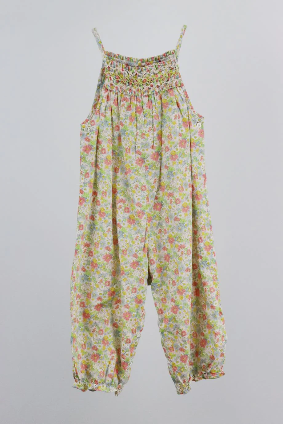 BONPOINT BABY GIRLS FLORAL COTTON JUMPSUIT 18 MONTHS - Image 2