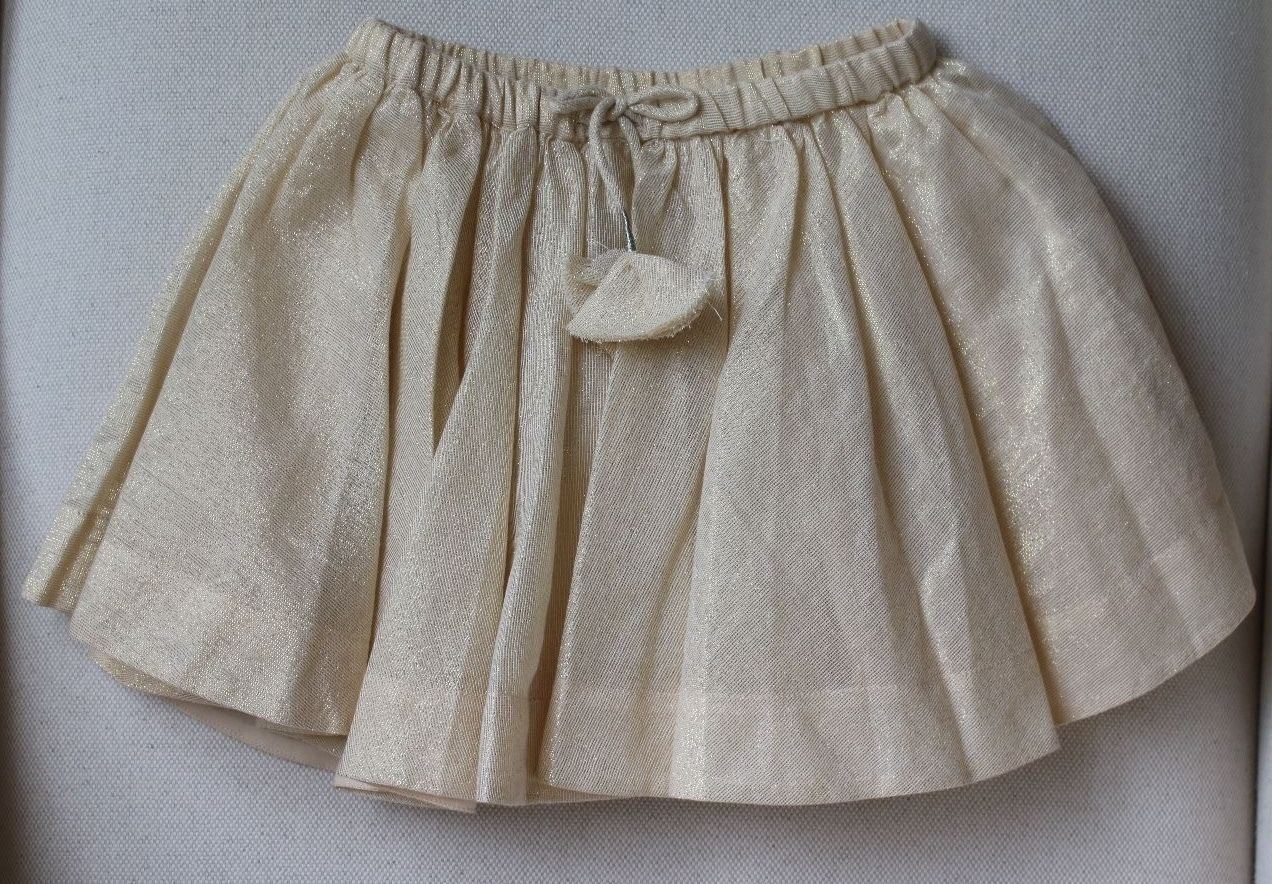 BONPOINT BABY GIRLS GOLD ELISE BLOUSE AND SOLINA SKIRT SET 4 YEARS - Image 9