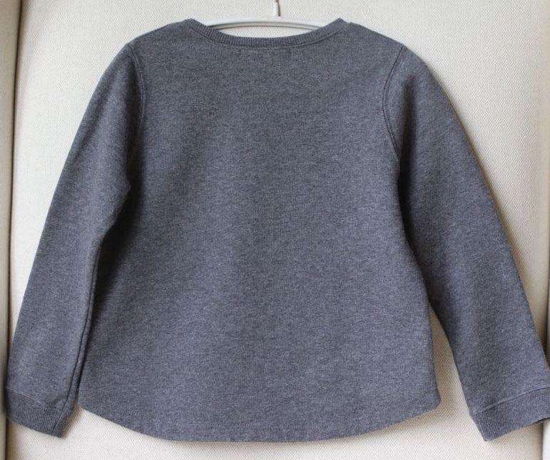 BONPOINT BABY GIRLS GREY LOVE SWEATSHIRT 4 YEARS - Image 3