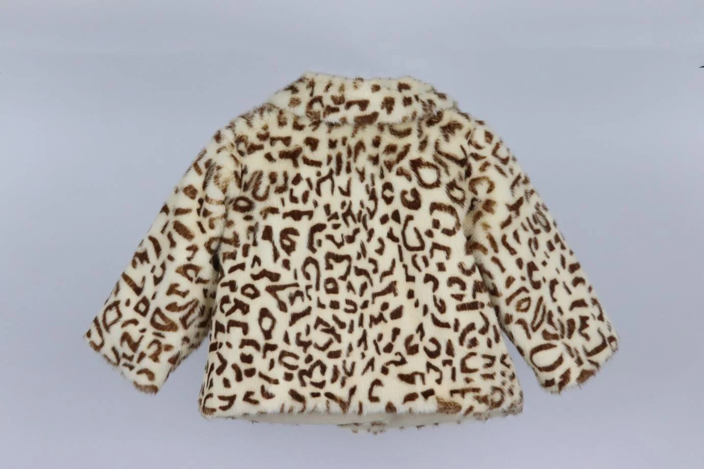 BONPOINT BABY GIRLS LEOPARD PRINT FAUX FUR JACKET 18 MONTHS - Image 3