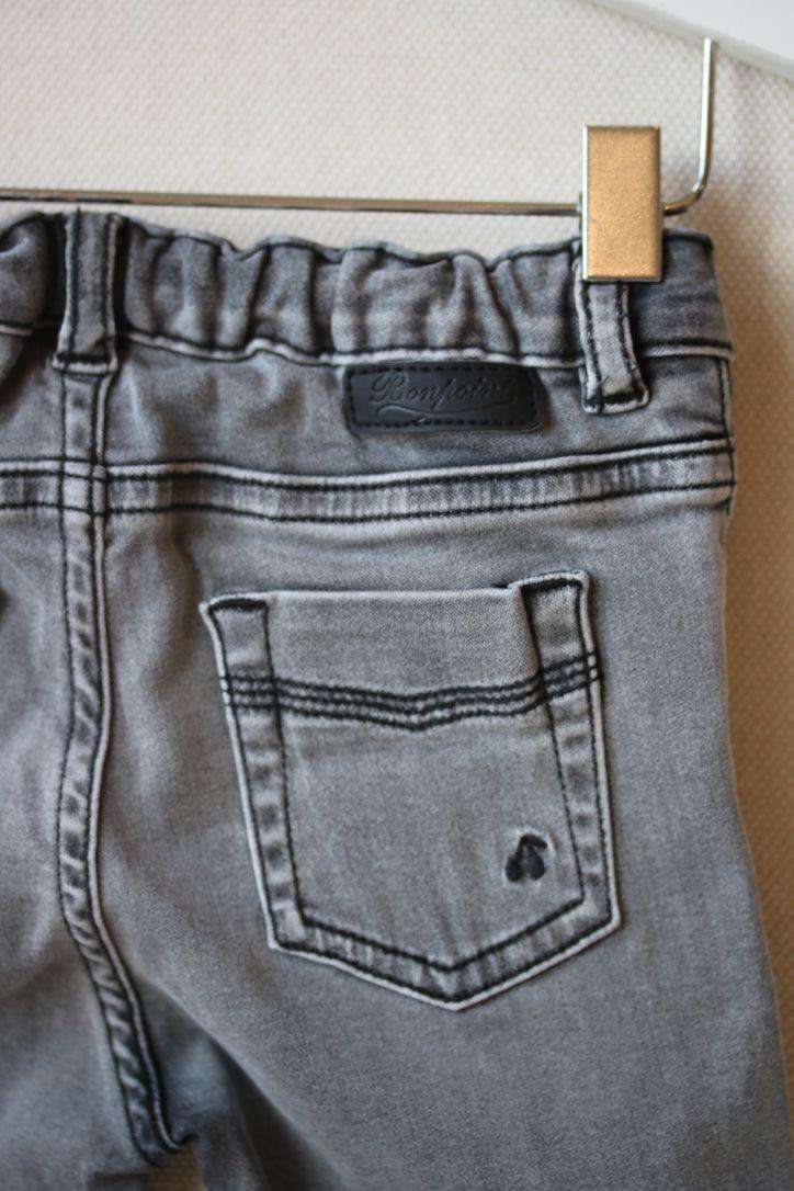 BONPOINT BABY GREY JEANS 12 MONTHS - Image 5