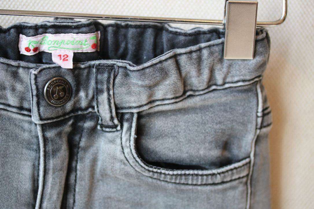 BONPOINT BABY GREY JEANS 12 MONTHS - Image 7