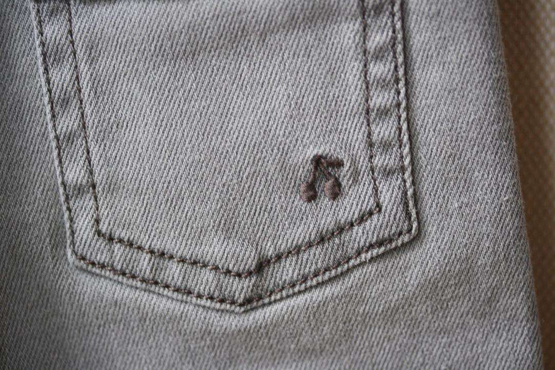 BONPOINT BABY GREY JEANS 6 MONTHS - Image 4