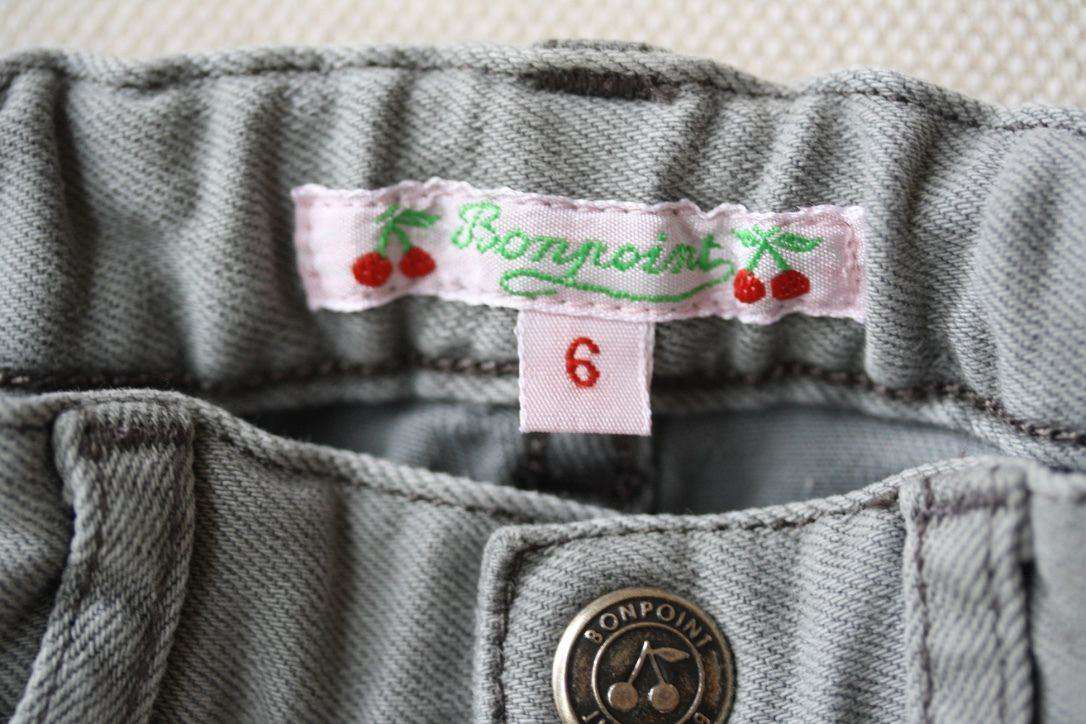 BONPOINT BABY GREY JEANS 6 MONTHS - Image 7