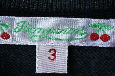 BONPOINT BABY GREY WOOL CHERRY MOTIF CARDIGAN 3 YEARS - Image 4