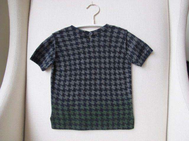 BONPOINT BABY HOUNDSTOOTH WOOL SWEATER TOP 3 YEARS - Image 2