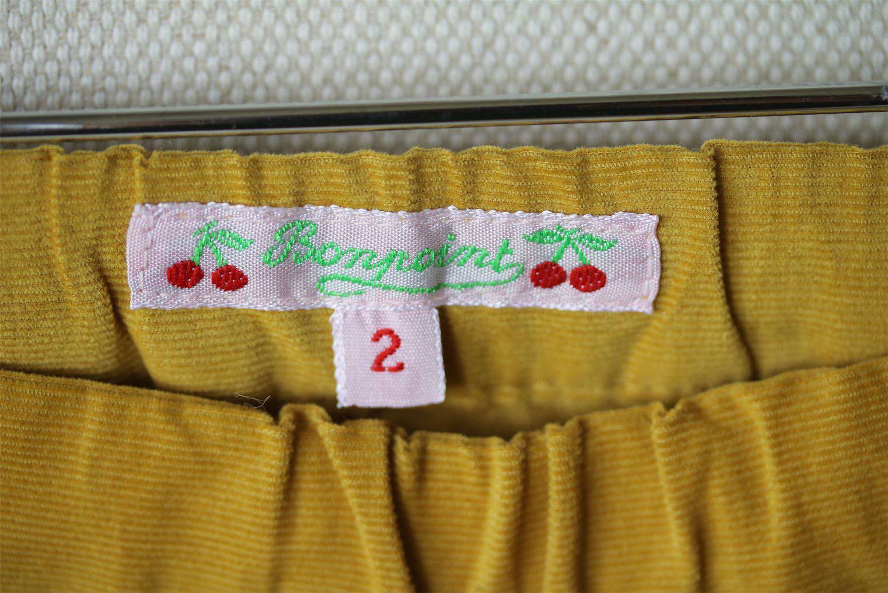 BONPOINT BABY MUSTARD YELLOW CORDUROY TROUSERS 2 YEARS - Image 3