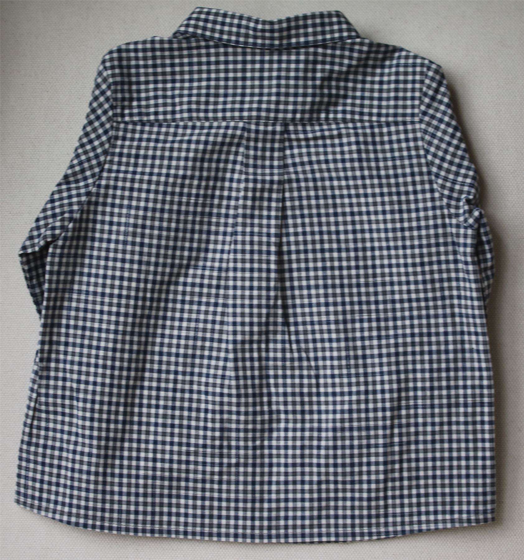 BONPOINT BABY NAVY BLUE CHECK SHIRT 18 MONTHS - Image 2