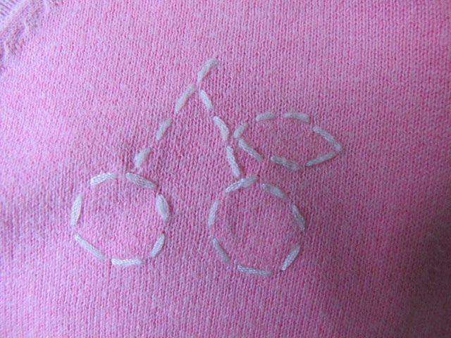 BONPOINT BABY NEON PINK COTTON CHERRIES CARDIGAN 3 YEARS - Image 5