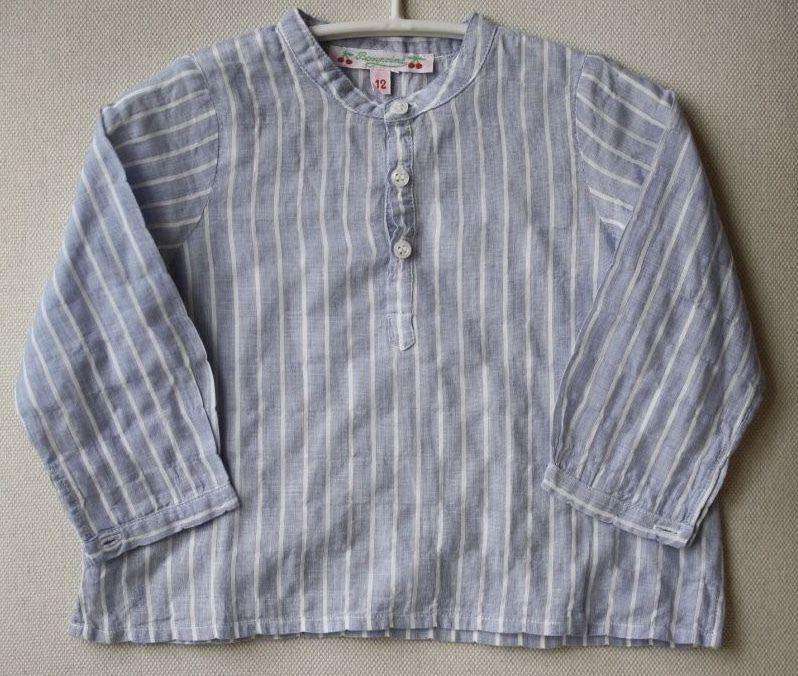 BONPOINT BABY POLISSON STRIPED SHIRT 12 MONTHS