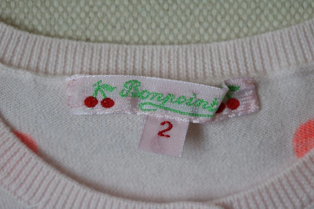 BONPOINT BABY POLKA DOT COTTON CARDIGAN 2 YEARS - Image 4
