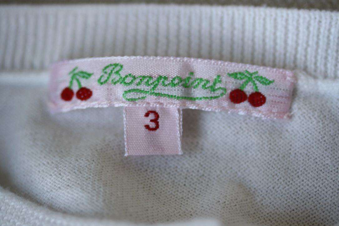 BONPOINT BABY POLKA DOT COTTON CARDIGAN 3 YEARS - Image 2