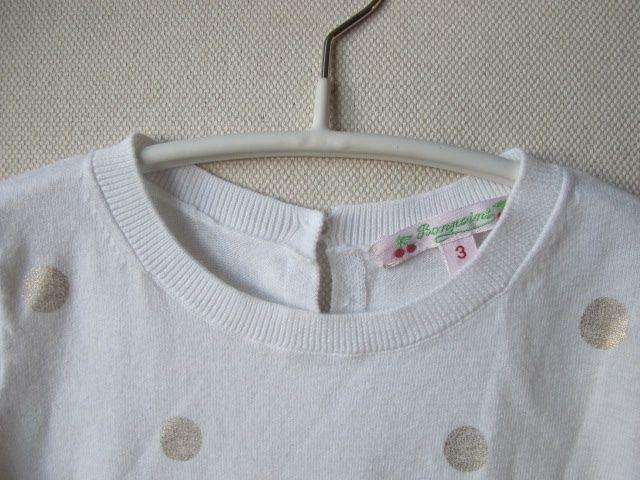 BONPOINT BABY POLKA DOT COTTON SWEATER TOP 3 YEARS - Image 2