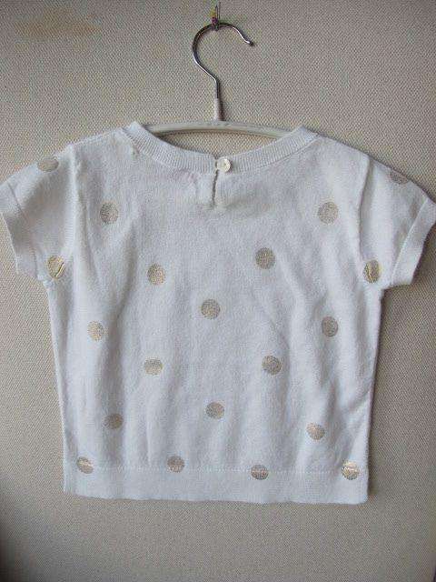 BONPOINT BABY POLKA DOT COTTON SWEATER TOP 3 YEARS - Image 4