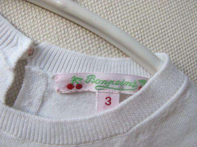 BONPOINT BABY POLKA DOT COTTON SWEATER TOP 3 YEARS - Image 6