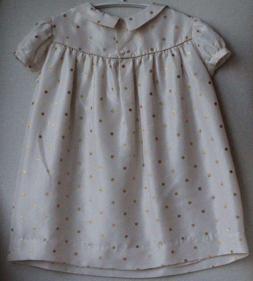 BONPOINT BABY POLKA DOT SILK DRESS 3 YEARS - Image 3