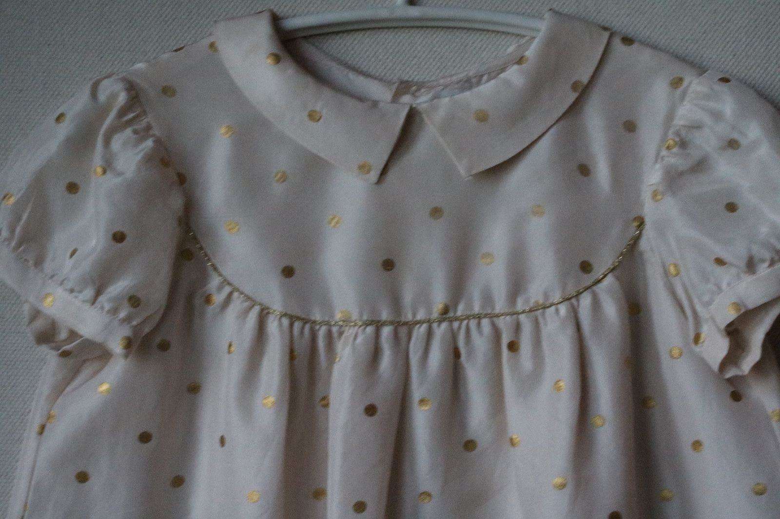 BONPOINT BABY POLKA DOT SILK DRESS 3 YEARS - Image 4
