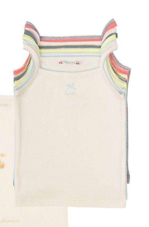 BONPOINT BABY T-SHIRT VEST TOP BUNDLE DAYS OF THE WEEK 12 MONTHS