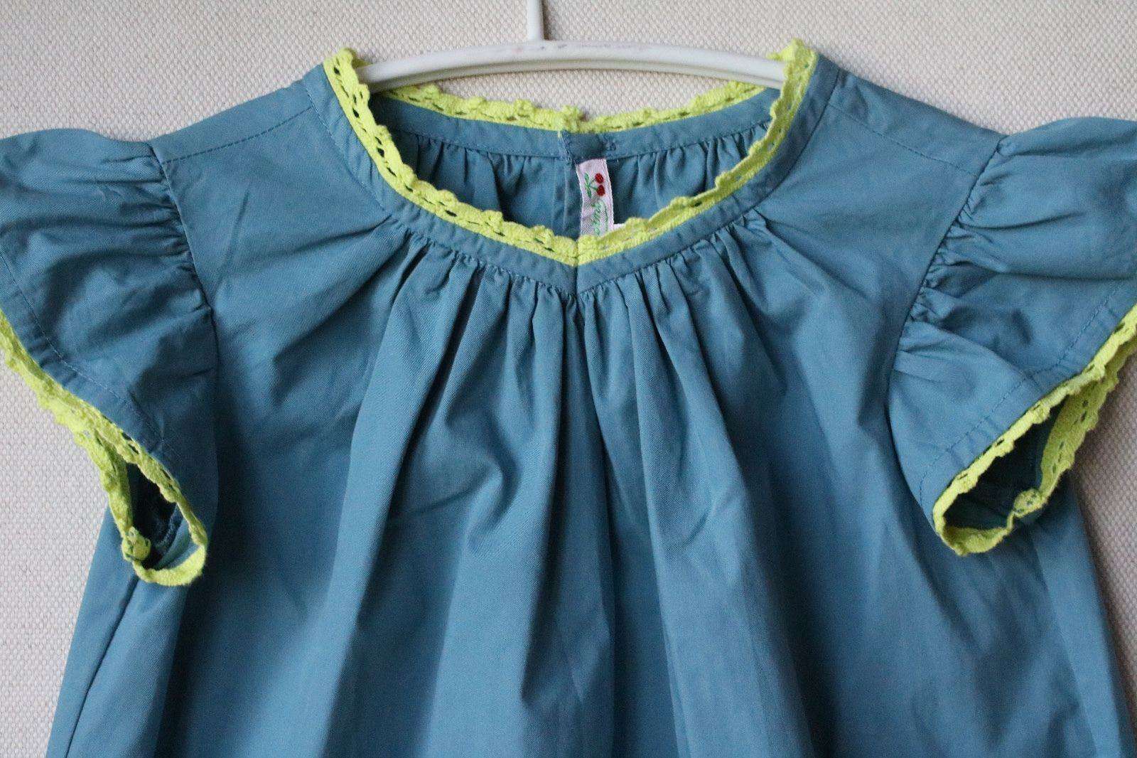 BONPOINT BABY TEAL DRESS 3 YEARS - Image 4
