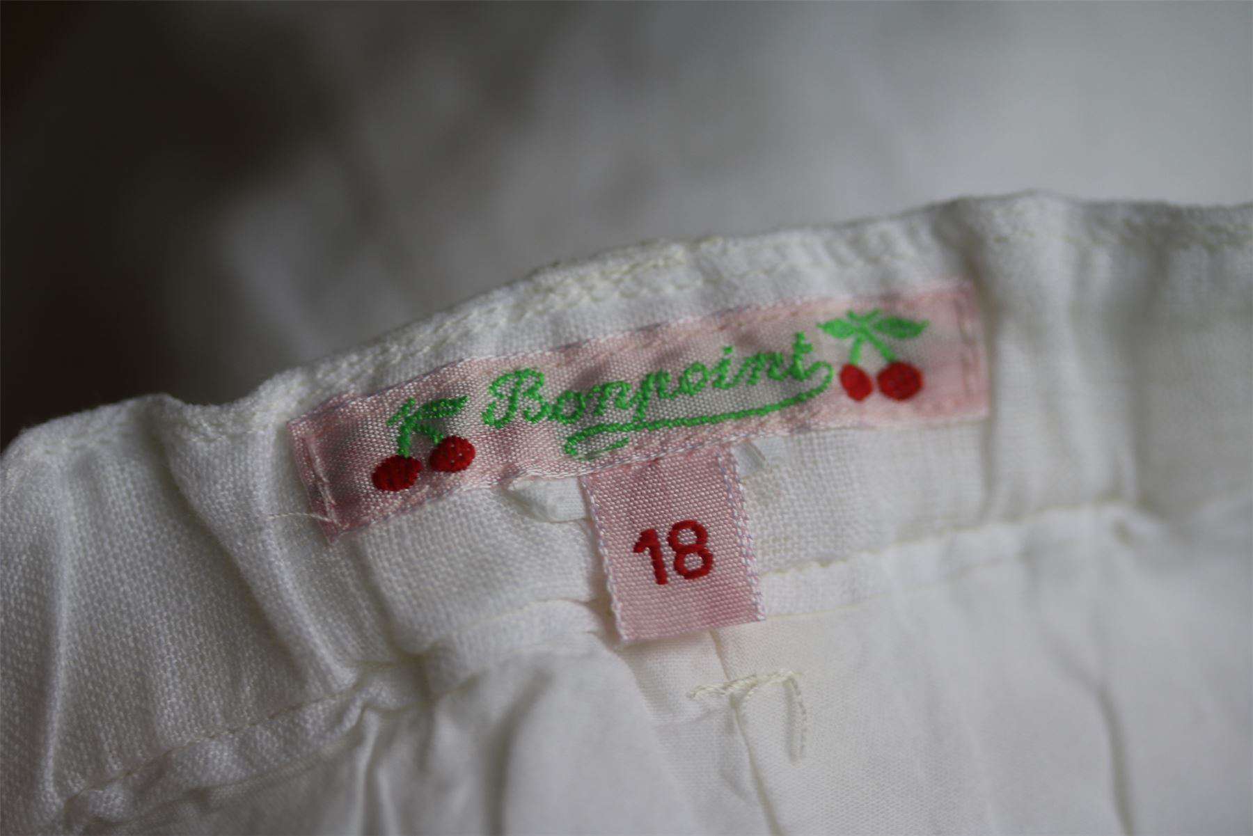 BONPOINT BABY WHITE ACADEMY SHORTS 18 MONTHS - Image 3
