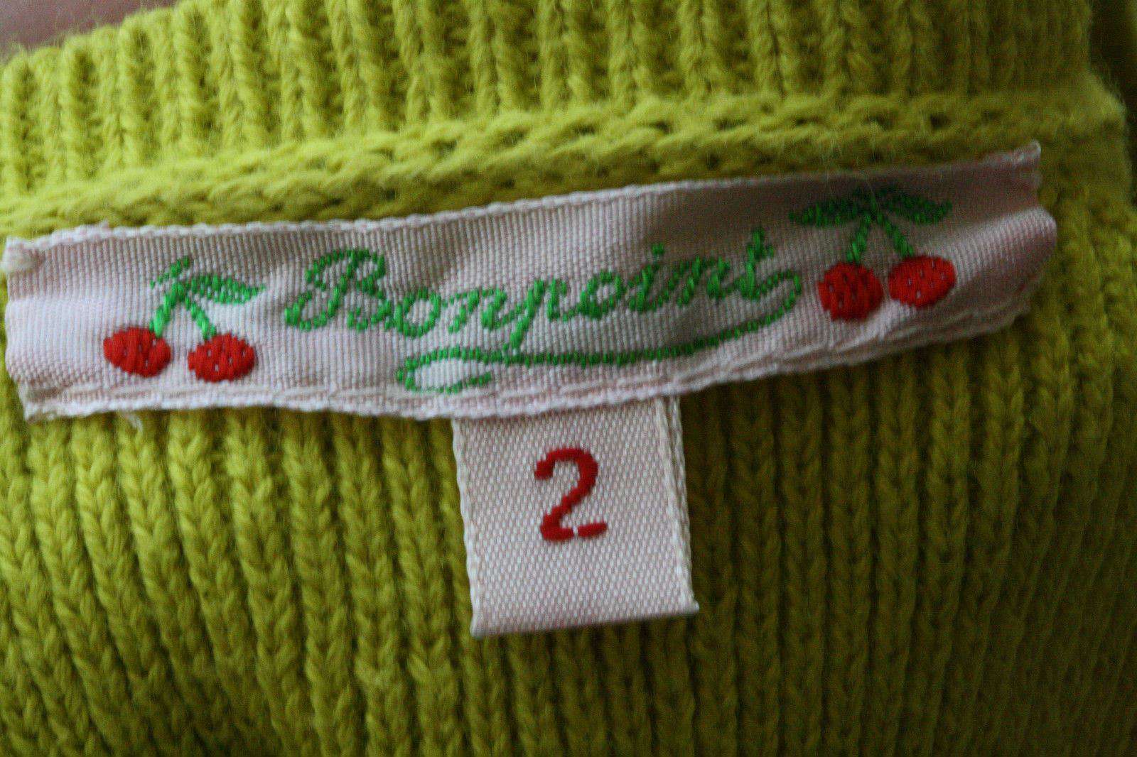 BONPOINT BABY YELLOW COTTON CARDIGAN 2 YEARS - Image 2