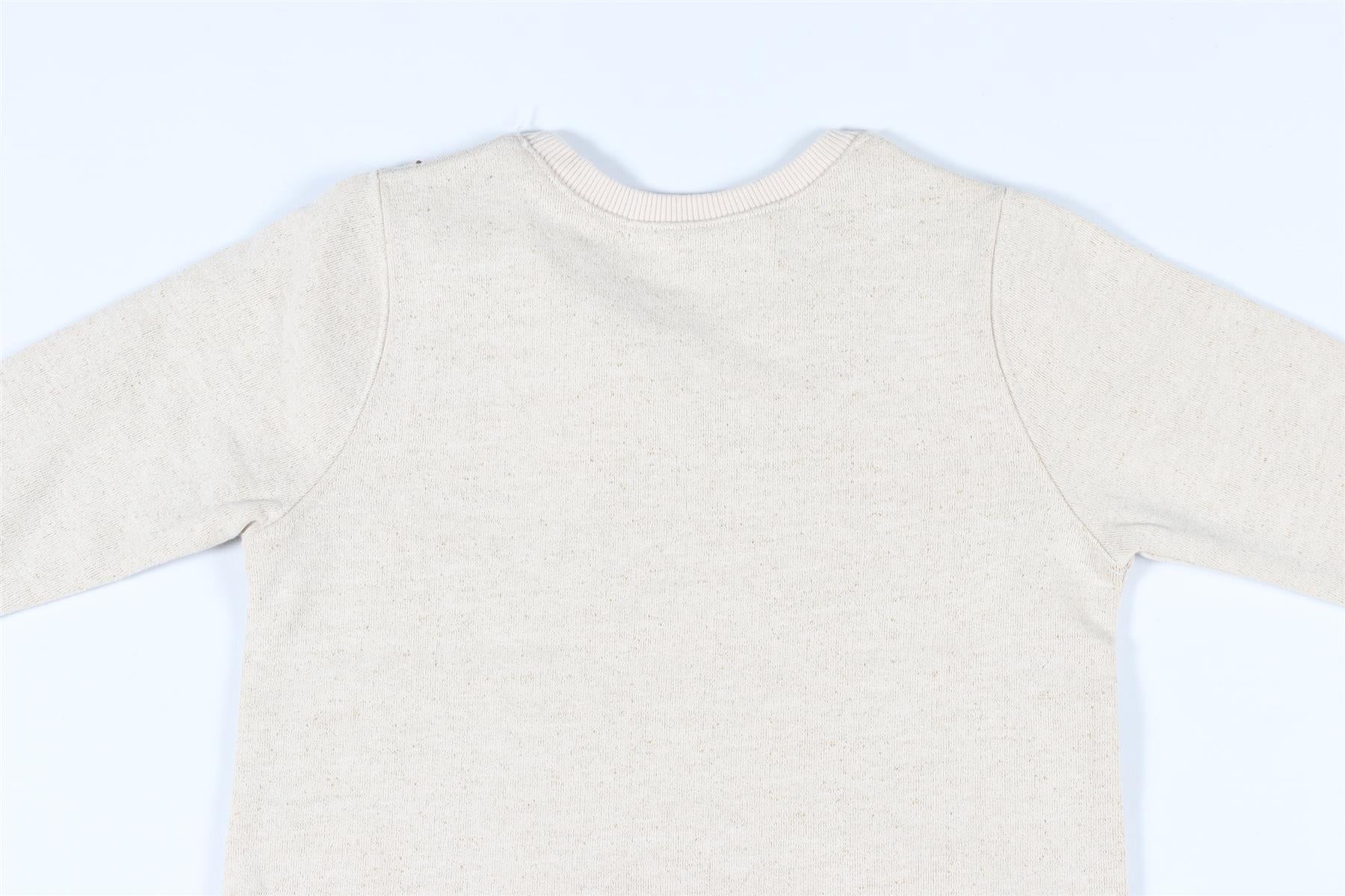BONPOINT BEIGE KIDS GIRLS COTTON SWEATSHIRT 3 YEARS - Image 5