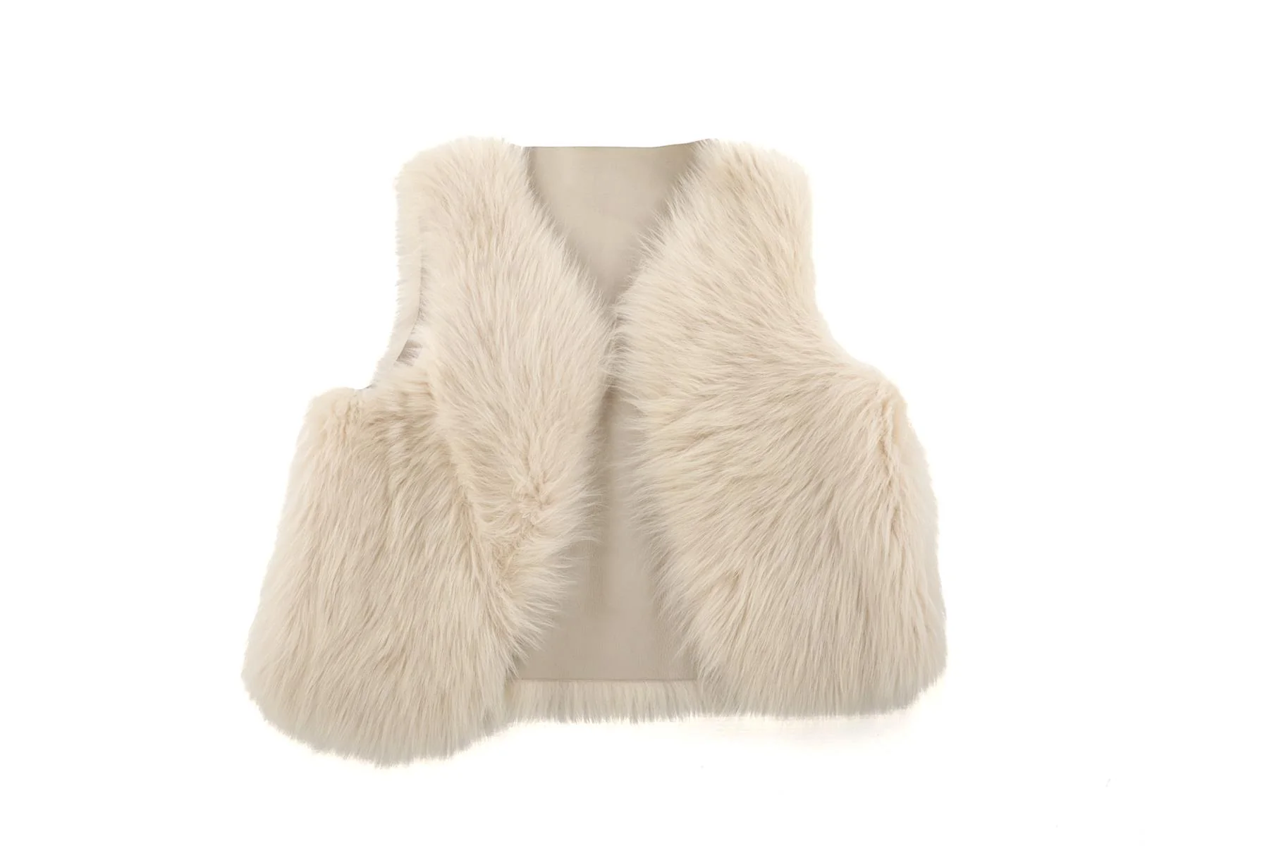 BONPOINT BEIGE KIDS GIRLS GILET 5 YEARS - Image 2