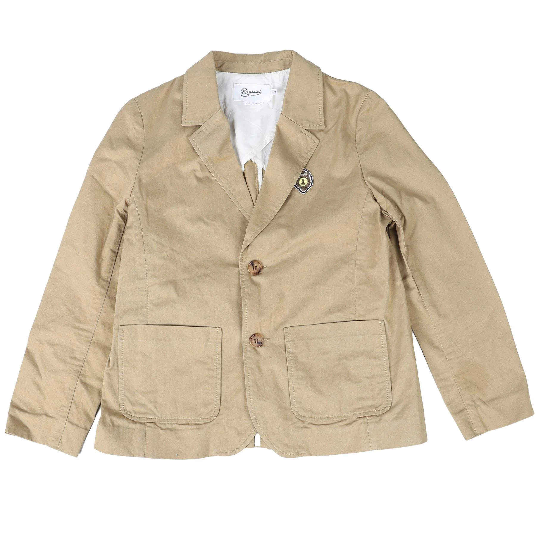 BONPOINT BEIGE TEEN BOYS BLAZER 14 YEARS