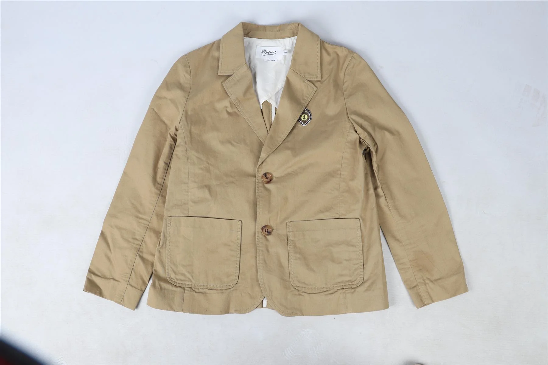 BONPOINT BEIGE TEEN BOYS BLAZER 14 YEARS - Image 2