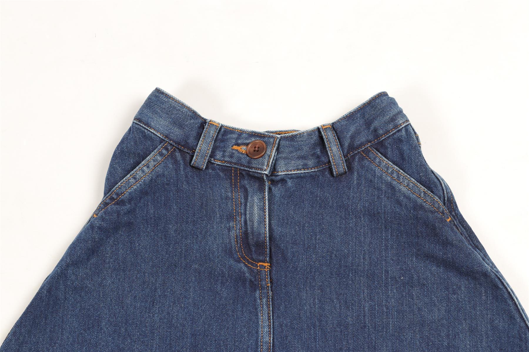 BONPOINT BLUE KIDS GIRLS DENIM SKIRT 6 YEARS - Image 3