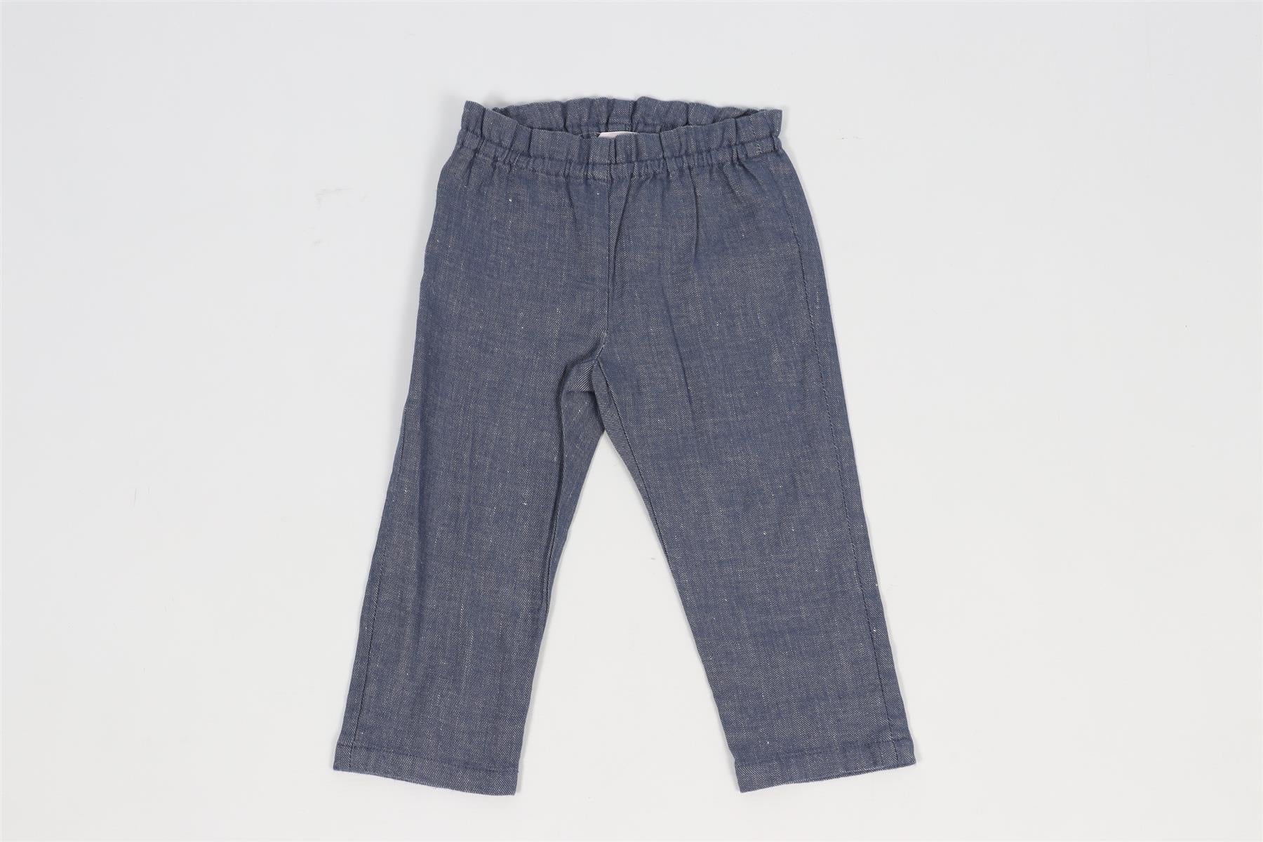 BONPOINT BLUE KIDS GIRLS LINEN PANTS 2 YEARS - Image 2