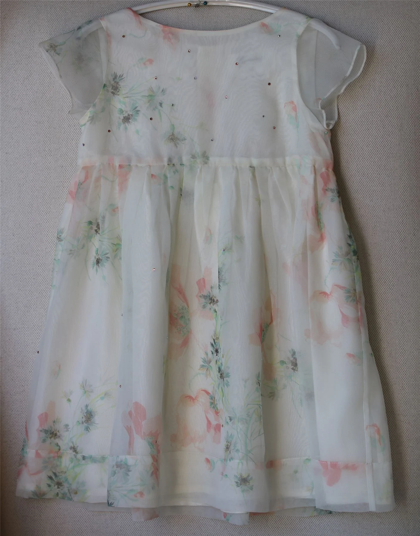 BONPOINT COUTURE GIRLS FLORAL ELEGANCE DRESS 4 YEARS - Image 2