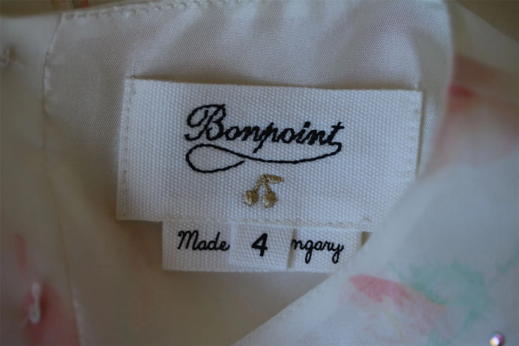 BONPOINT COUTURE GIRLS FLORAL ELEGANCE DRESS 4 YEARS - Image 4