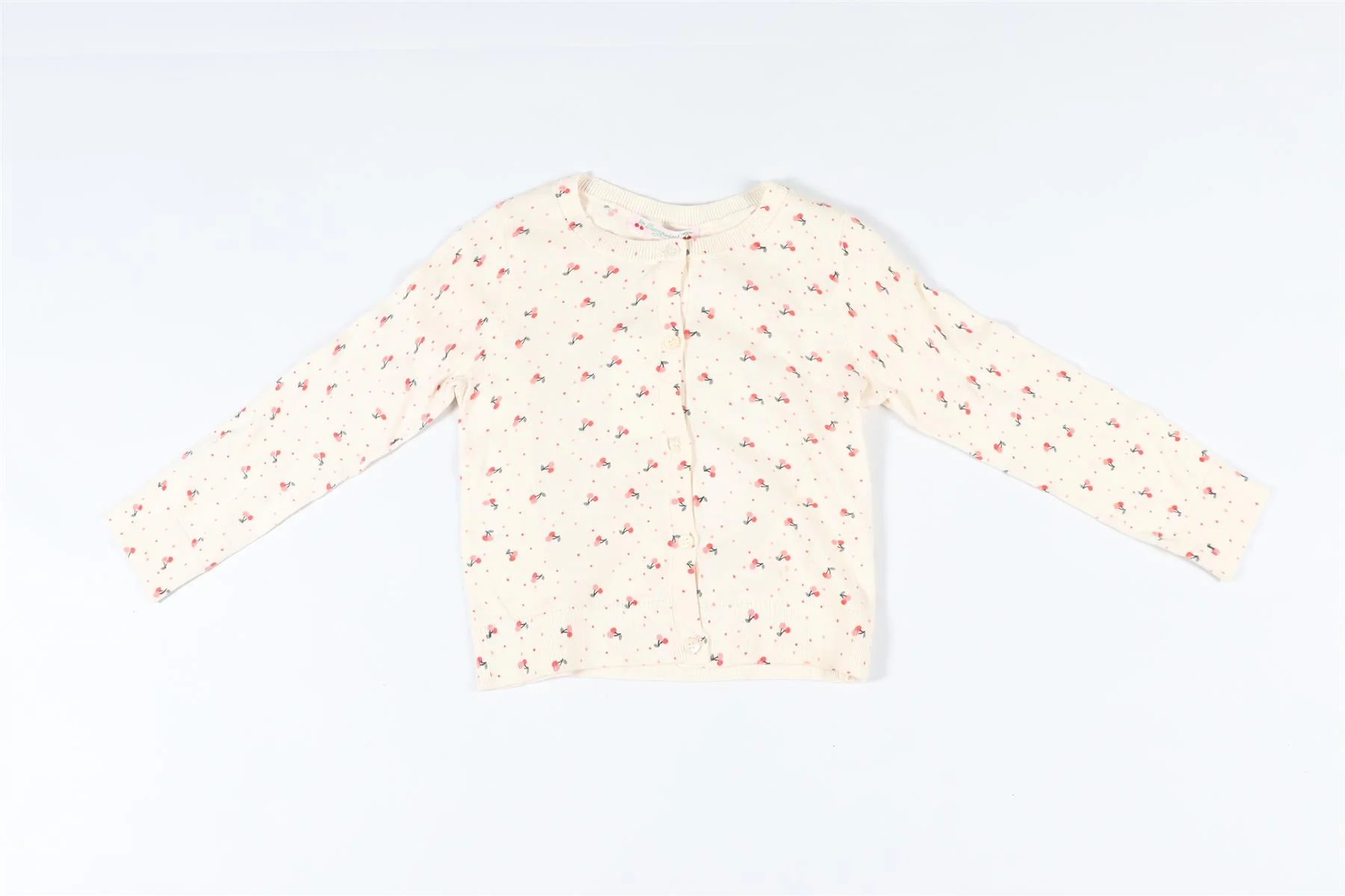 BONPOINT CREAM KIDS GIRLS COTTON CARDIGAN 4 YEARS - Image 2
