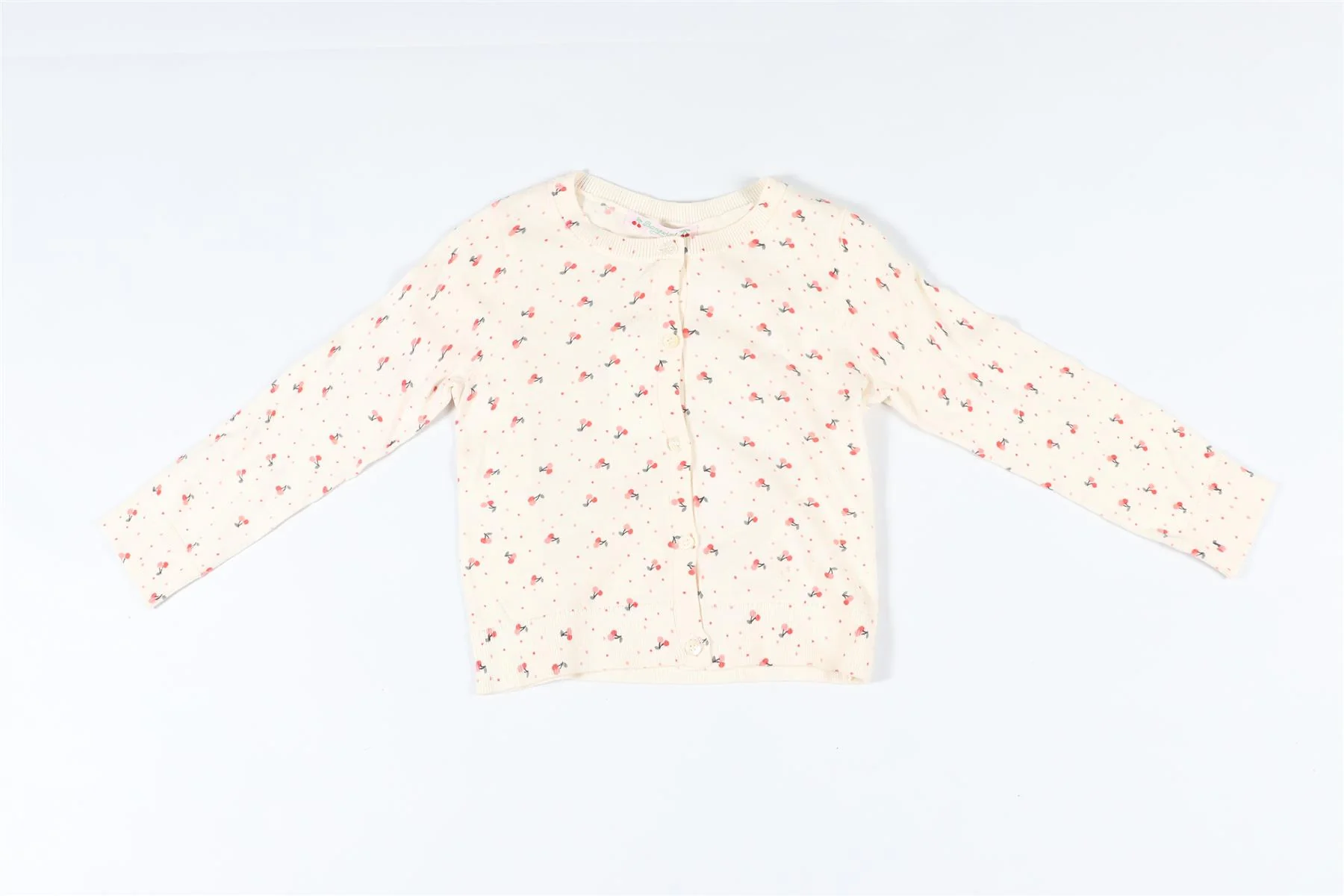 BONPOINT CREAM KIDS GIRLS COTTON CARDIGAN 4 YEARS - Image 2