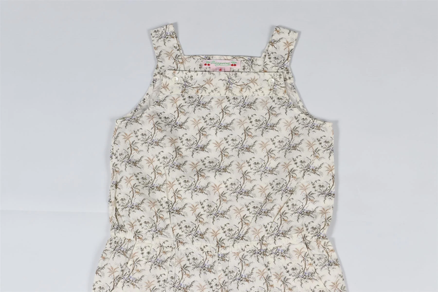 BONPOINT ECRU KIDS GIRLS COTTON JUMPSUIT 4 YEARS - Image 8