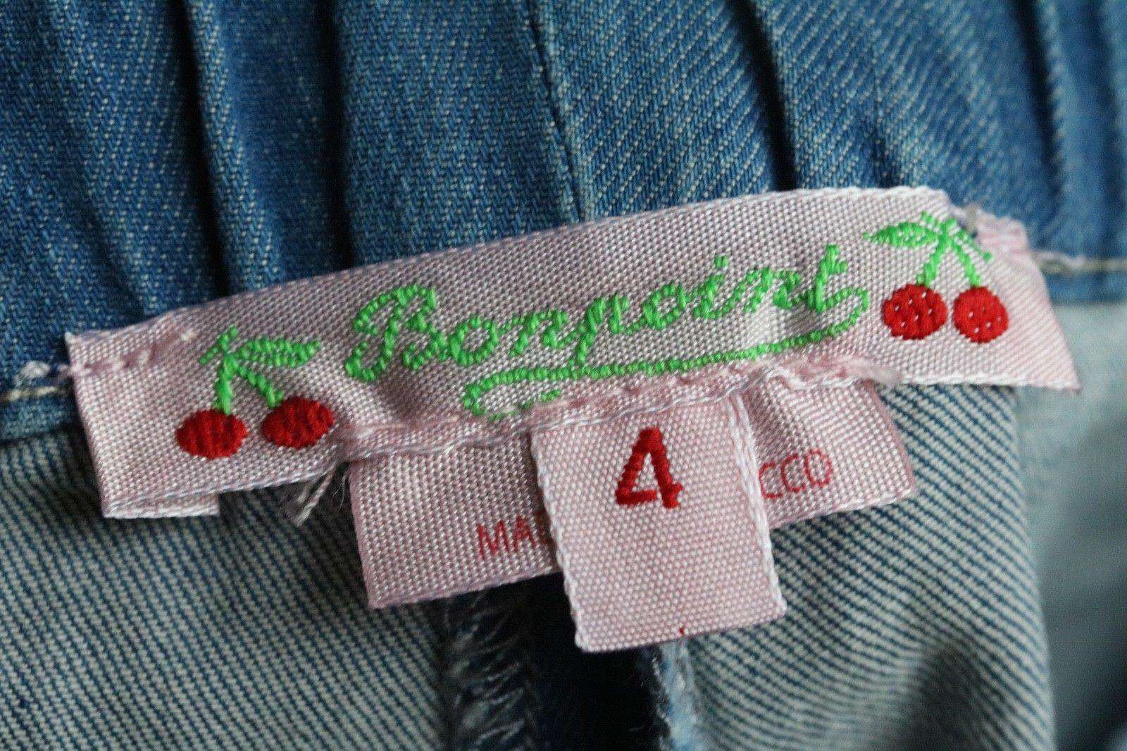 BONPOINT GIRLS DENIM SHORTS 4 YEARS - Image 3