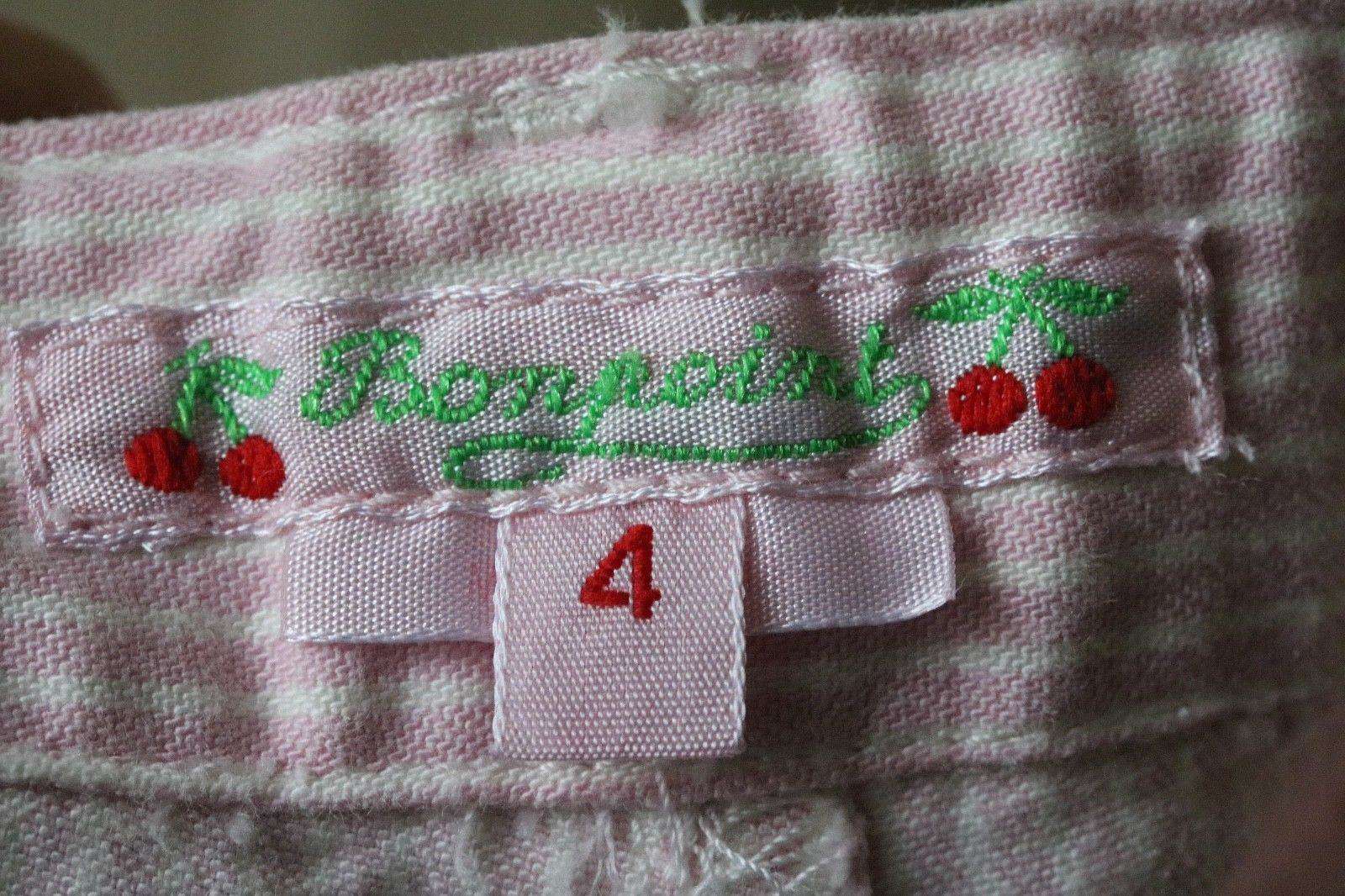 BONPOINT GIRLS EIGHT PINK STRIPE SHORTS 4 YEARS - Image 3