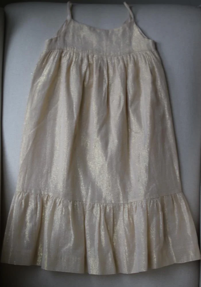 BONPOINT GIRLS GOLD ESTIVAL DRESS 4 YEARS - Image 2