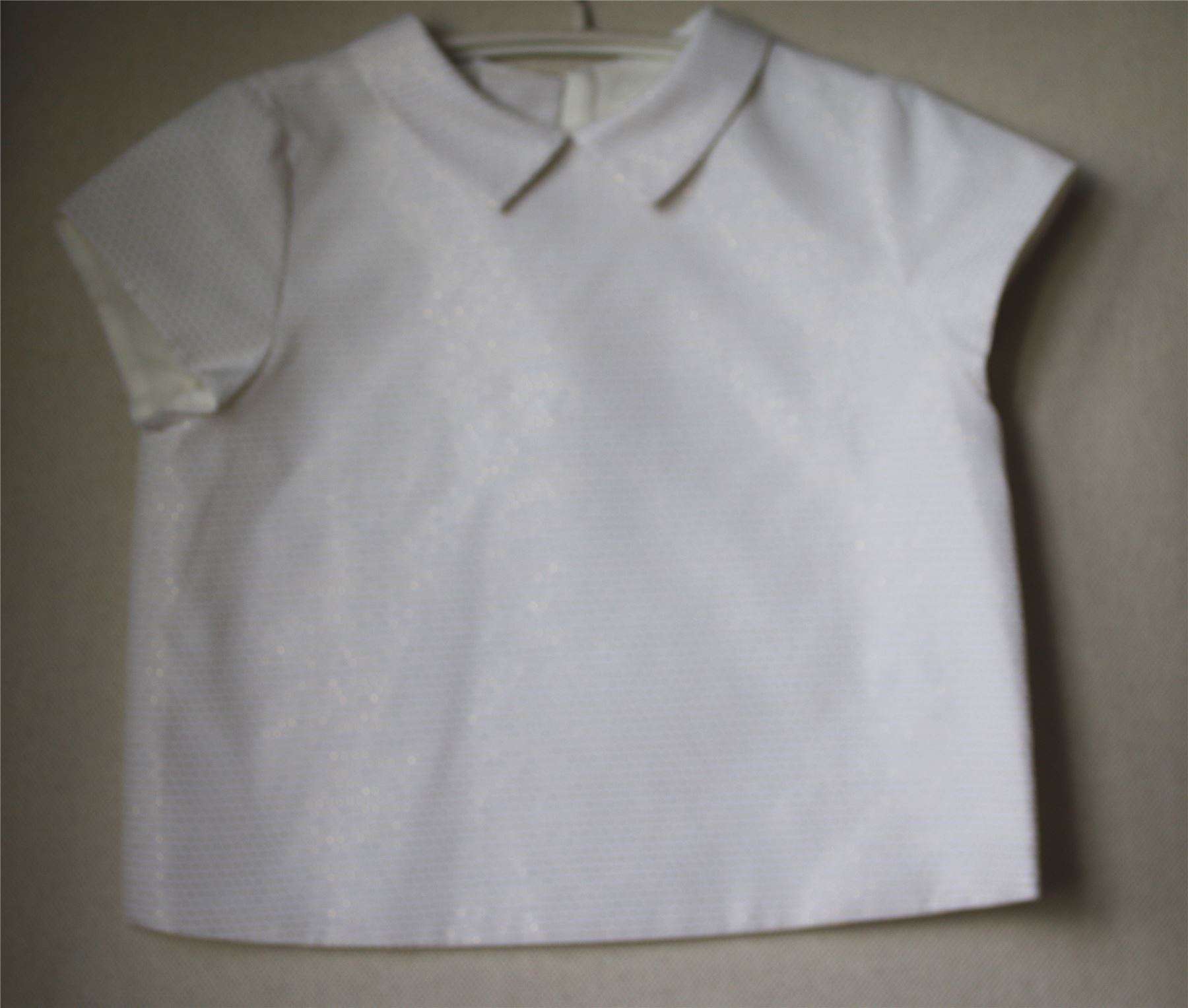 BONPOINT GIRLS GOLD POLKA DOT COQUET BLOUSE 4 YEARS - Image 2