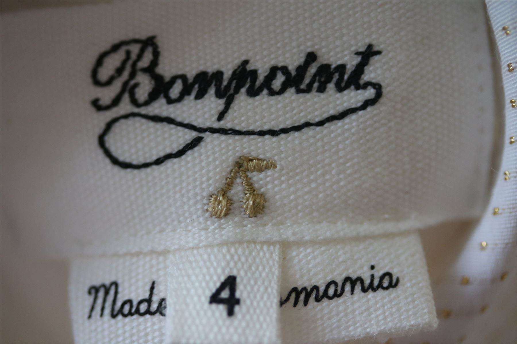 BONPOINT GIRLS GOLD POLKA DOT COQUET BLOUSE 4 YEARS - Image 4