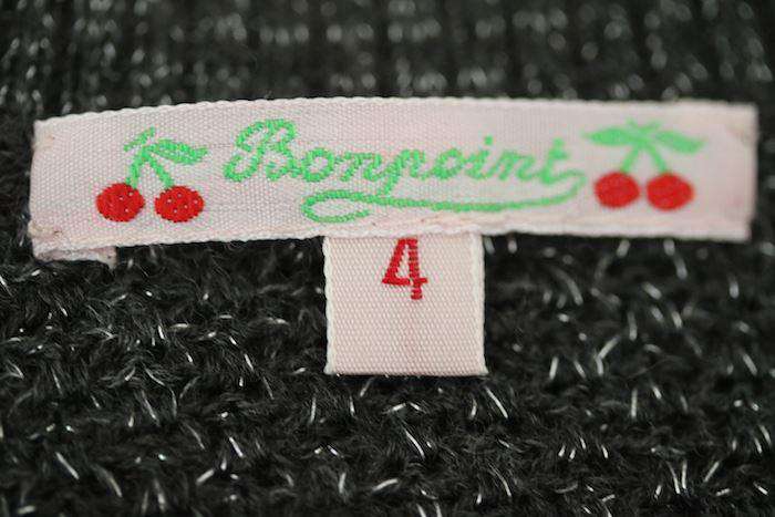 BONPOINT GIRLS GREY SPARKLE WOOL BLEND CARDIGAN 4 YEARS - Image 3