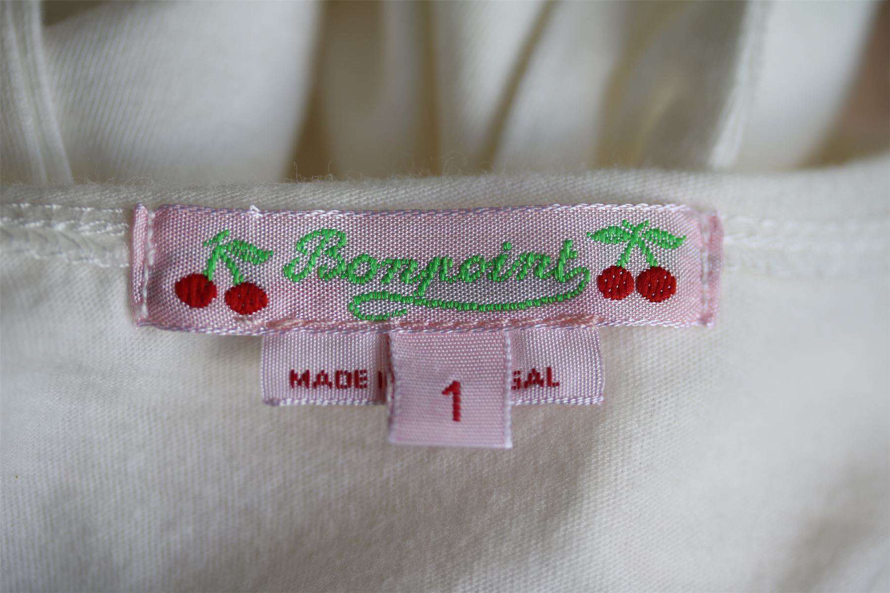 BONPOINT GIRLS IVORY CHERRY TOP 3-4 YEARS - Image 3